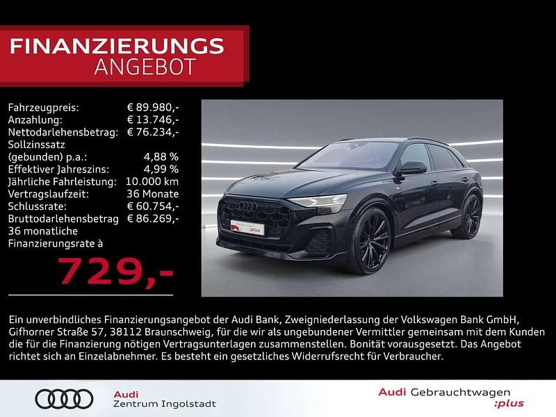 Mythosschwarz metallic Gebraucht 2025 Audi Q8 S-Line SUV | 89.980 € - Bild 1/3