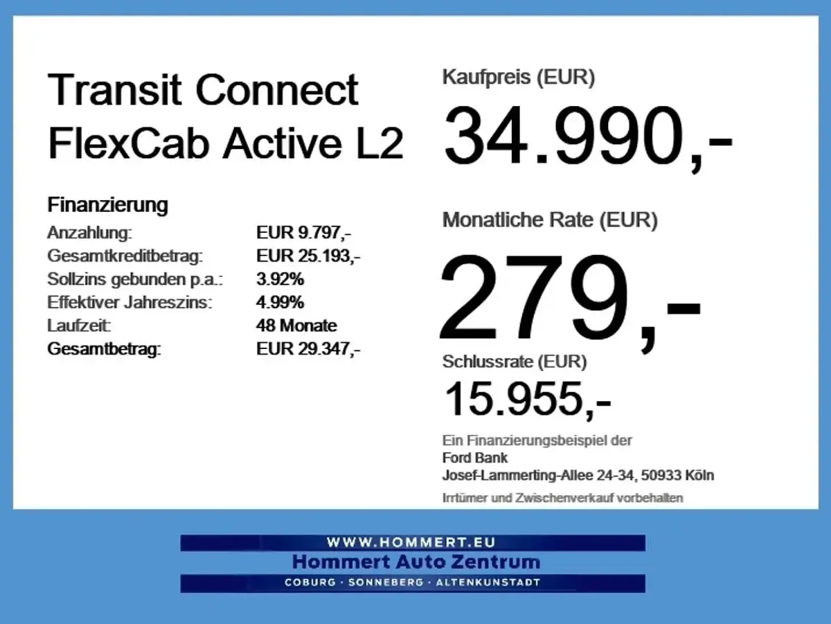 Neu Ford Transit Connect Active 122 PS (89 kW) 2026 Grau Van / Kleinbus