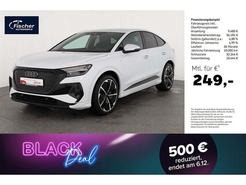 Weiss Gebraucht 2024 Audi Q4 Sportback e-tron S-Line SUV | 44.980 € (Superpreis) - Bild 1/4