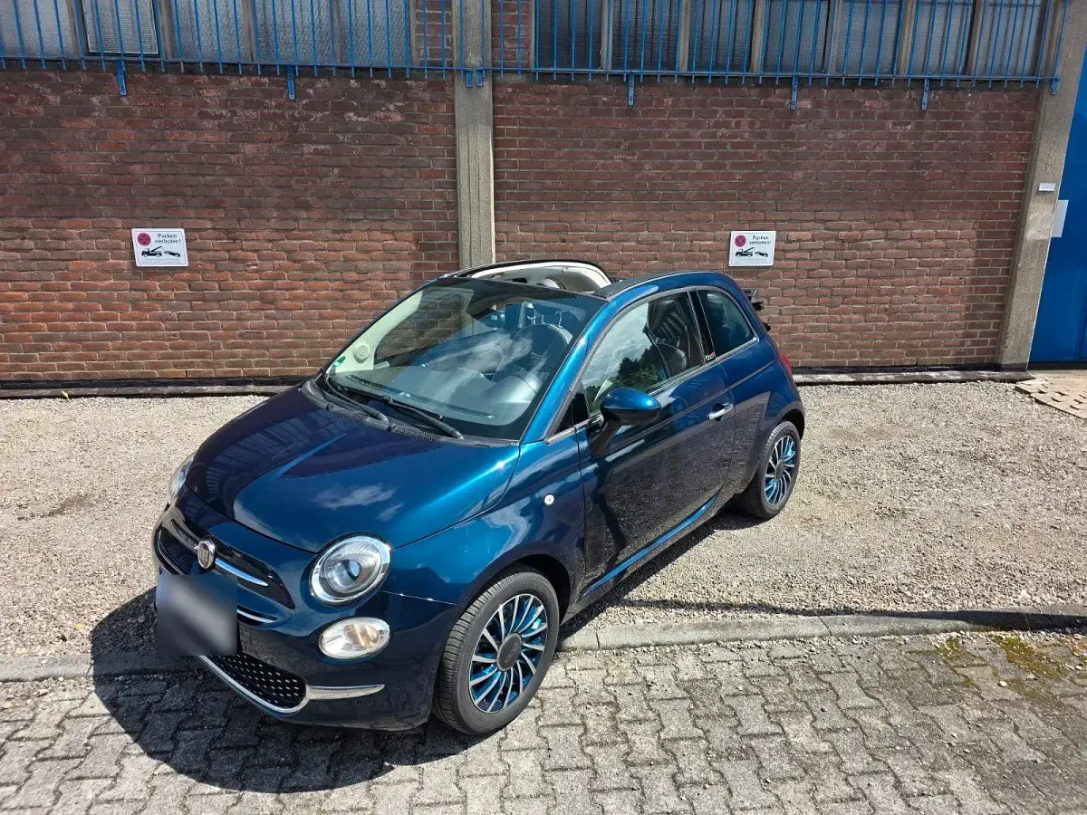 Używany Fiat 500C Lounge 69 KM (50 kW) 2017 Niebieski Kabriolet