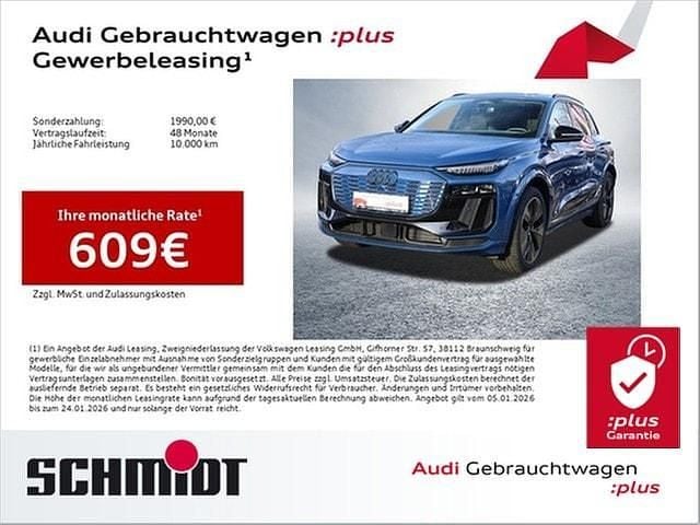 Ascariblau metallic Gebraucht 2025 Audi SQ6 e-tron Ambiente SUV | 79.840 € (Fairer Preis) - Bild 1/4