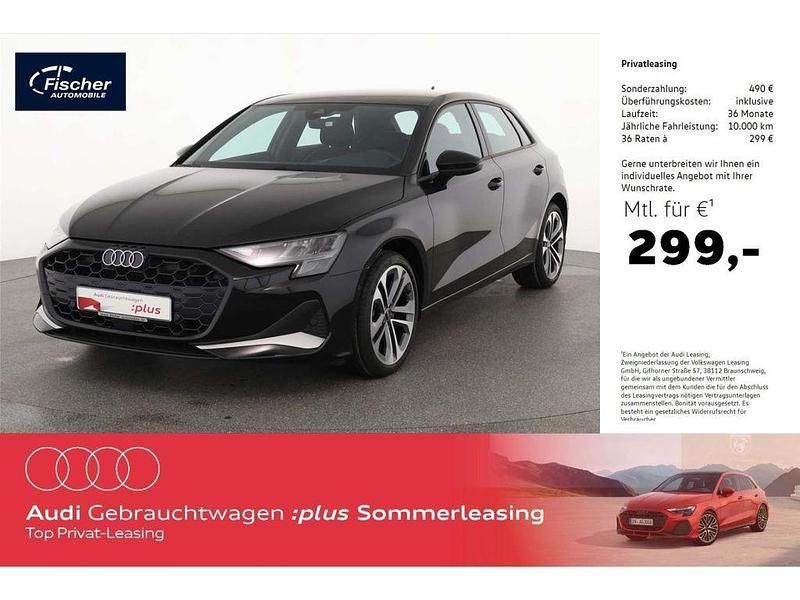 Schwarz Gebraucht 2024 Audi A3 Sportback Advanced Limousine | 34.440 € (Guter Preis) - Bild 1/4