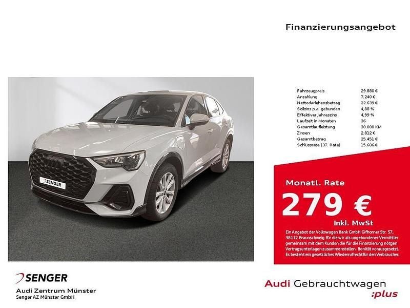 Gletscherweiß Gebraucht 2022 Audi Q3 Sportback Sport SUV | 29.880 € (Fairer Preis) - Bild 1/4