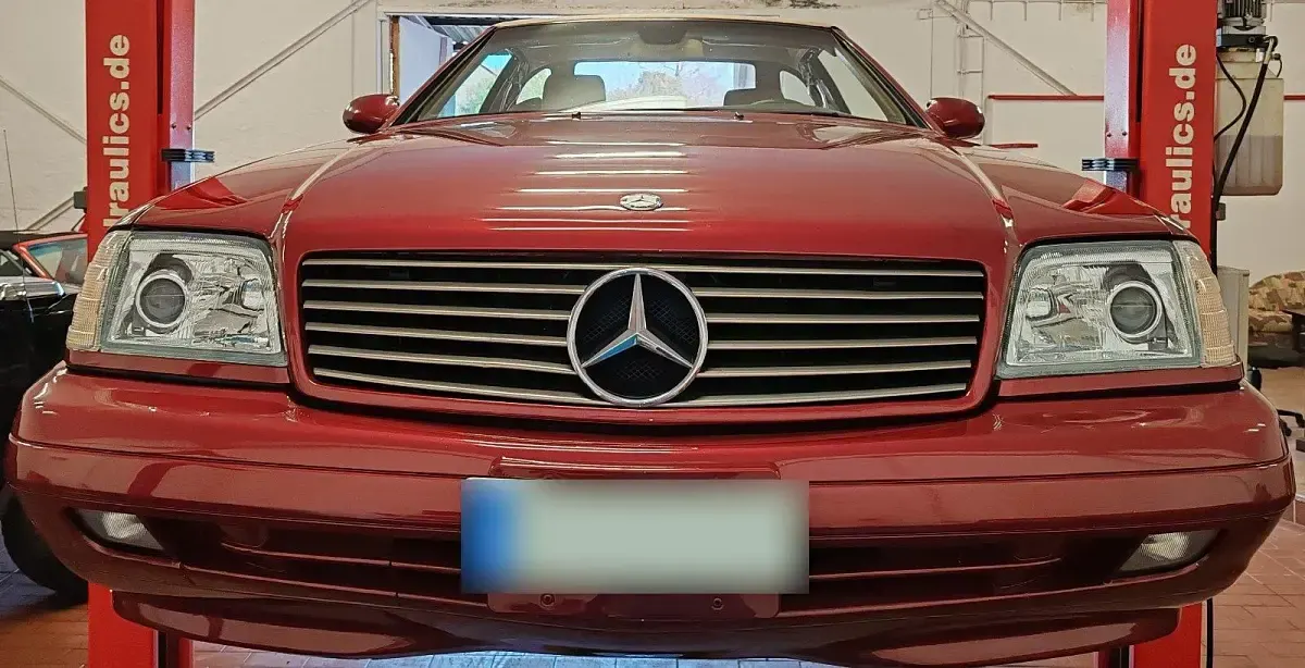 Gebraucht Mercedes SL500 306 PS (225 kW) 1999 Rot Cabrio