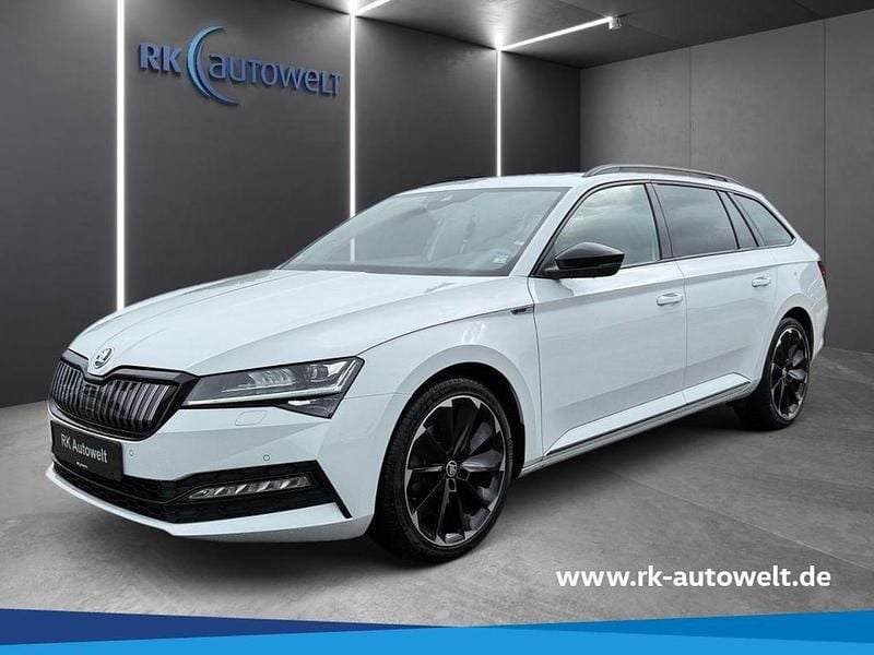 Weiss Gebraucht 2020 Skoda Superb SportLine Kombi | 22.490 € (Guter Preis) - Bild 1/4