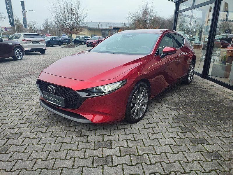 Gebraucht Mazda 3 Exclusive-Line 186 PS (136 kW) 2024 Soul red crystal m (metallic) Limousine
