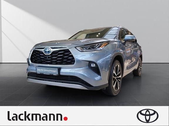 Moondustblau metallic Gebraucht 2022 Toyota Highlander Basis SUV | 49.990 € (Fairer Preis) - Bild 1/4