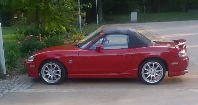 Gebraucht Mazda MX5 140 PS (102 kW) 1998 Rot Cabrio