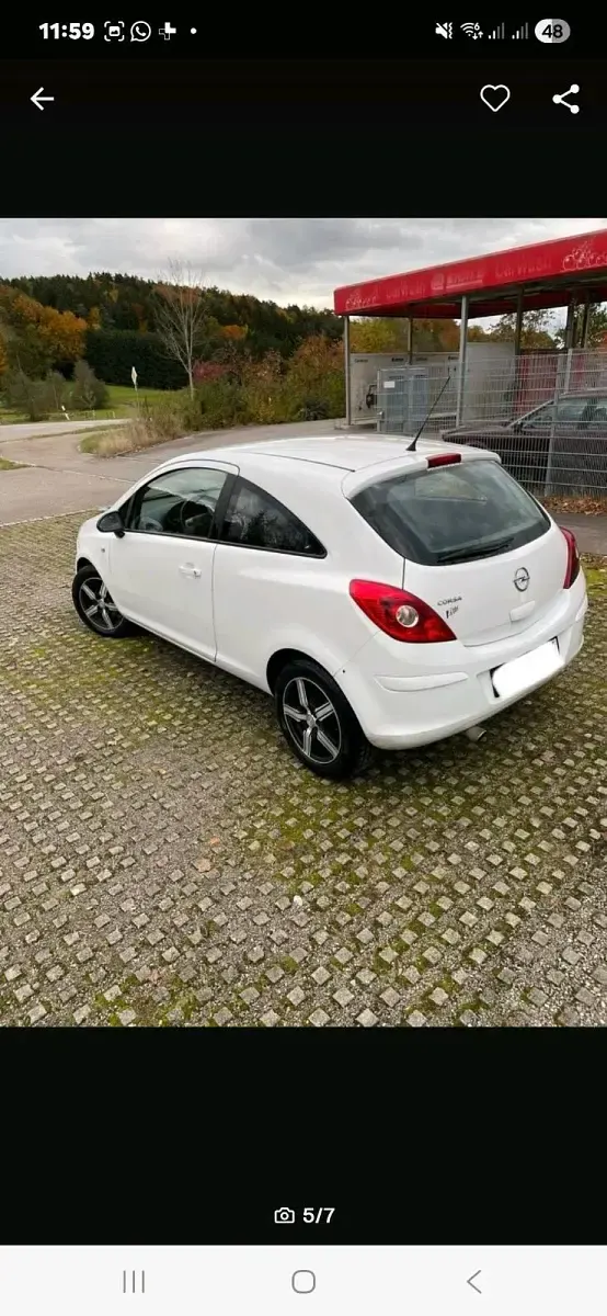 Second-hand Opel Corsa 85 CP (62 kW) 2012 Alb Hatchback