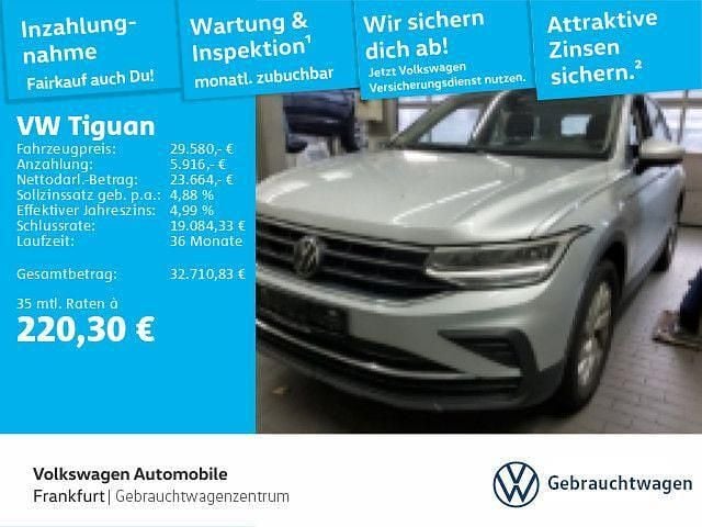 8e reflexsilber metallic Gebraucht 2022 VW Tiguan Life SUV | 29.580 € (Guter Preis) - Bild 1/1