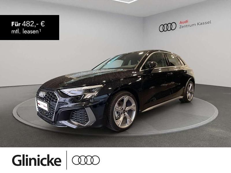 Mythosschwarz metallic Gebraucht 2024 Audi A3 S-Line Limousine | 39.990 € (Teuer) - Bild 1/3
