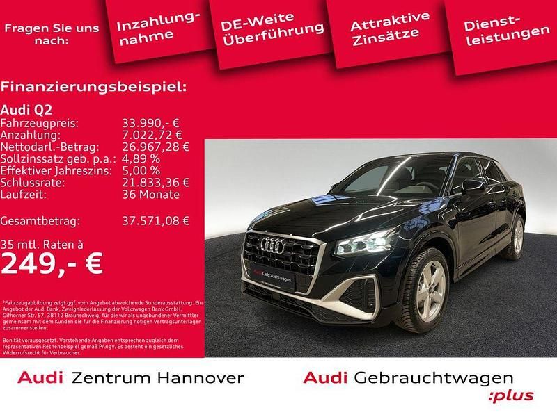 Grau Gebraucht 2024 Audi Q2 S-Line SUV | 33.990 € (Teuer) - Bild 1/4