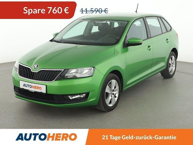 Grün Gebraucht 2019 Skoda Rapid Ambition Limousine | 10.520 € (Fairer Preis) - Bild 1/3