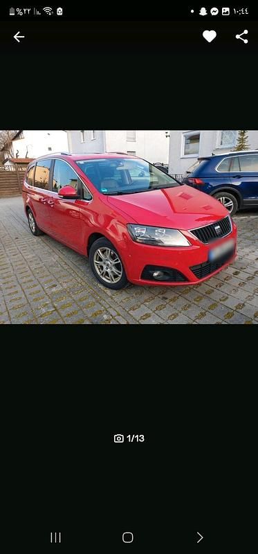 Gebraucht Seat Alhambra 177 PS (130 kW) 2012 Rot Van / Kleinbus