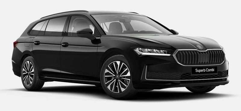 Neu Skoda Superb 150 PS (110 kW) 2025 Black magic perleffekt Kombi
