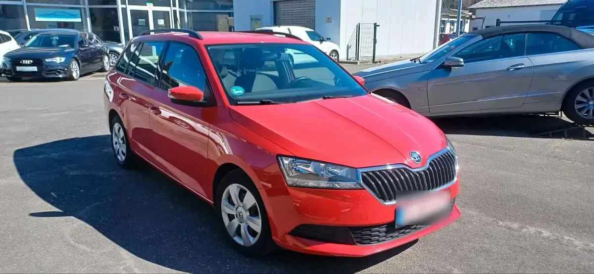 Gebraucht Skoda Fabia 60 PS (44 kW) 2021 Rot Kleinwagen