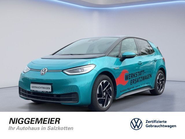 Makenatürkis metallic / dach sc (metallic) Gebraucht 2021 VW ID.3 Pro Performance Kleinwagen | 29.890 € (Teuer) - Bild 1/4