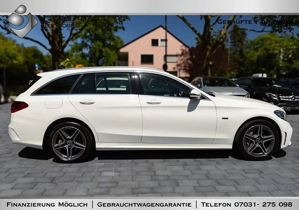 Gebraucht Mercedes C300e AMG line 211 PS (155 kW) 2019 Weiß Limousine