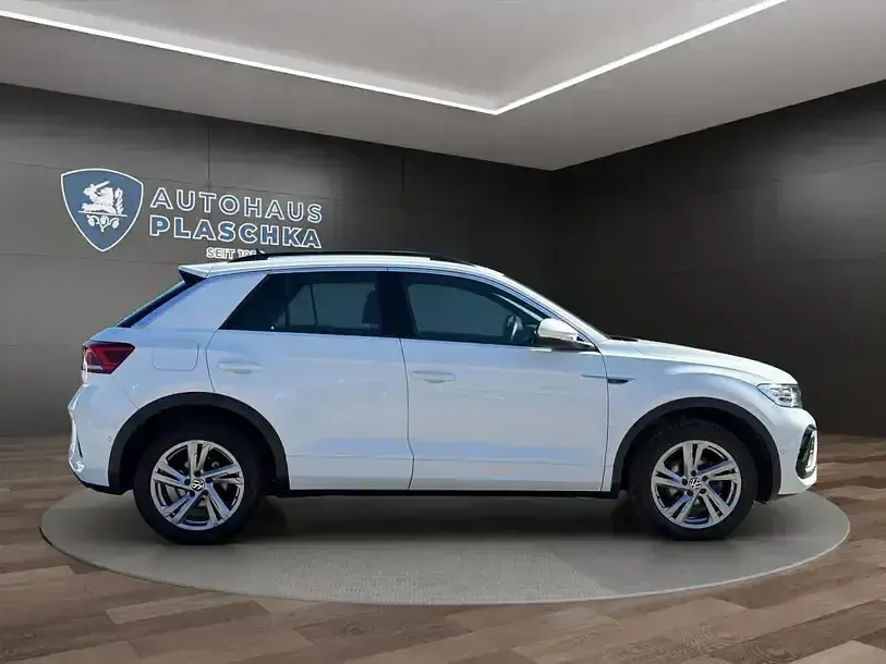 Gebraucht VW T-Roc R-line 110 PS (80 kW) 2023 Pure white (c9a) (weiß) SUV