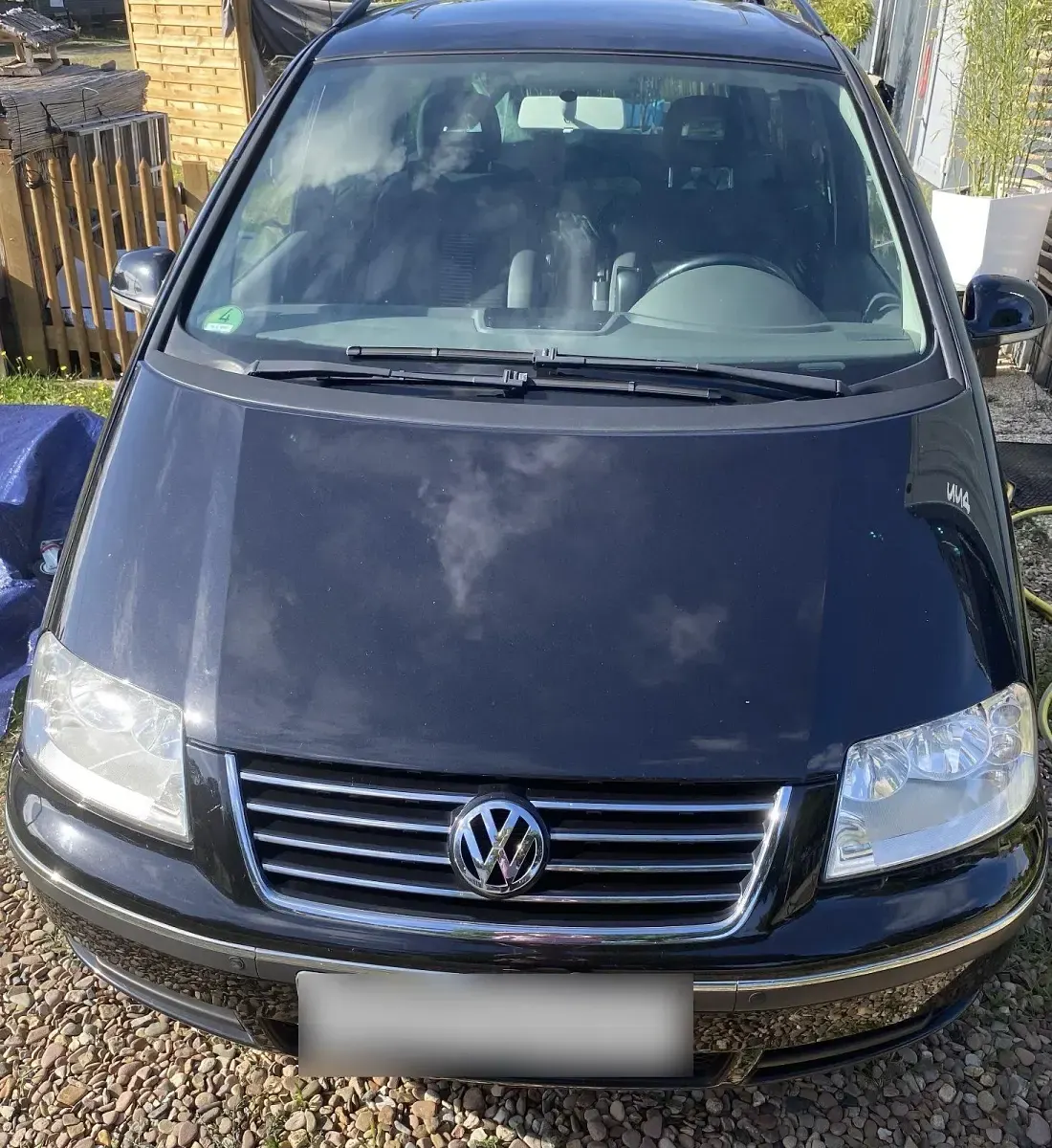 Gebraucht VW Sharan United 116 PS (85 kW) 2009 Schwarz Van / Kleinbus