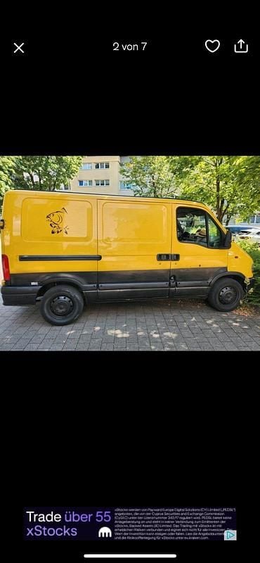 Gelb Gebraucht 2001 Renault Master Van | 1.500 € (Superpreis) - Bild 1/4