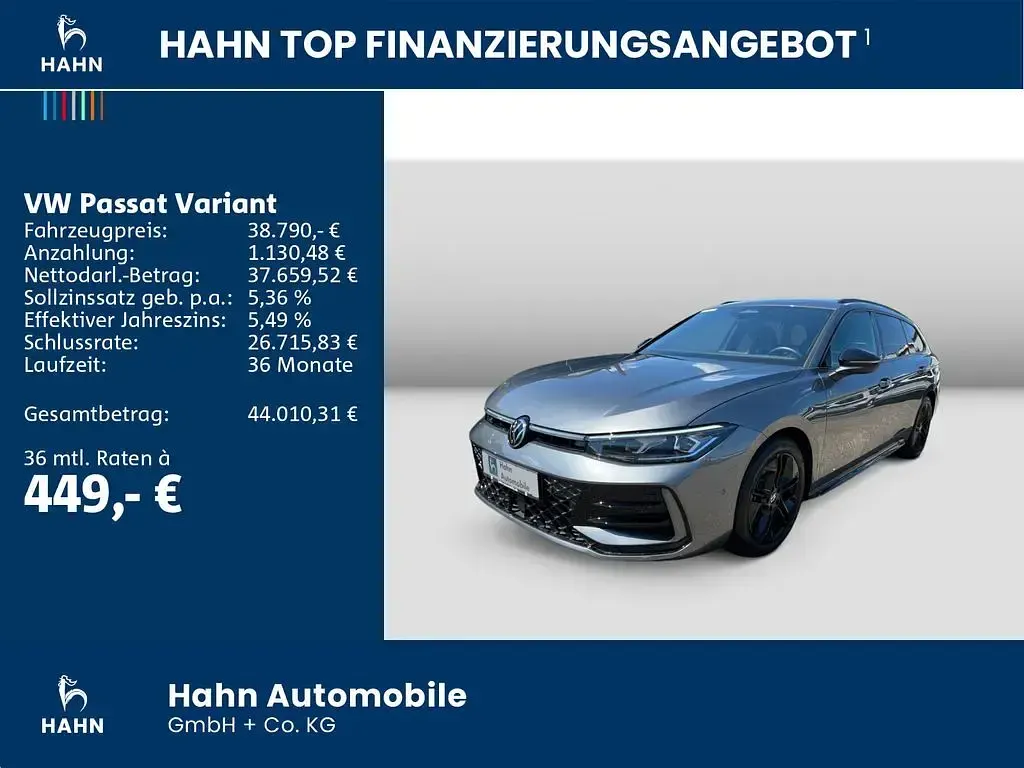 Gebraucht VW Passat R-line 150 PS (110 kW) 2025 Diabasgrau metallic Kombi