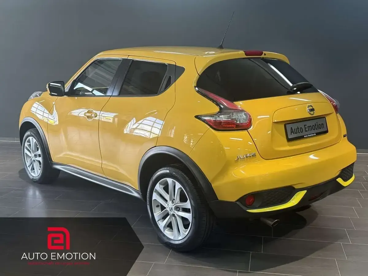 Gebraucht Nissan Juke Acenta 110 PS (80 kW) 2014 Gelb SUV