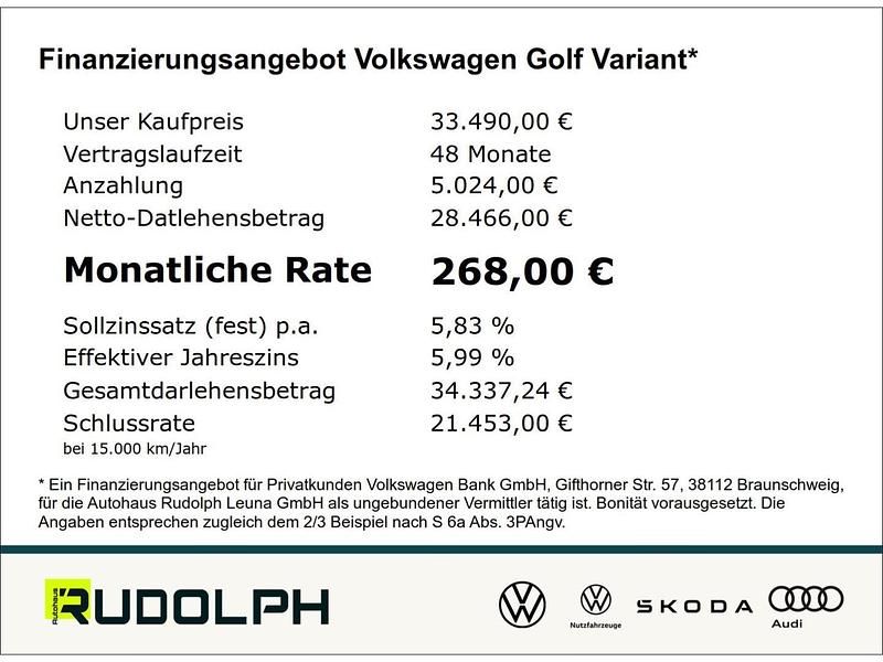 Gebraucht VW Golf VIII Style 150 PS (110 kW) 2024 Anemonenblau metallic Kombi