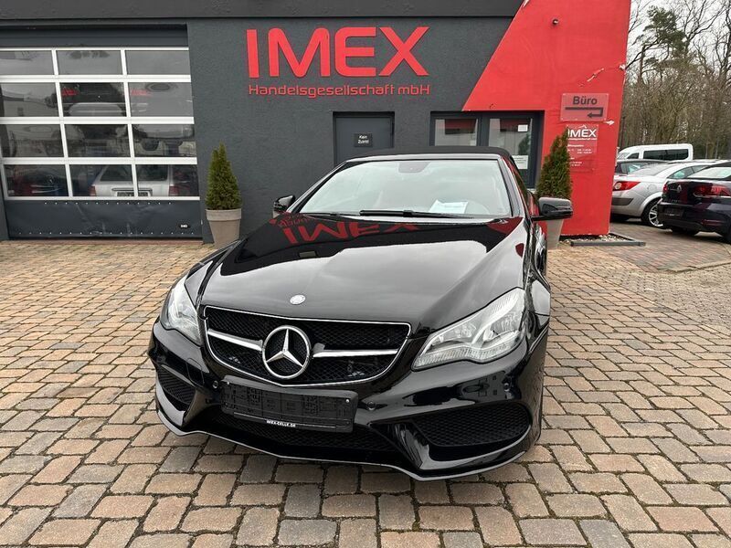 Schwarz Gebraucht 2015 Mercedes E220 AMG line Cabrio | 19.990 € (Fairer Preis) - Bild 1/4
