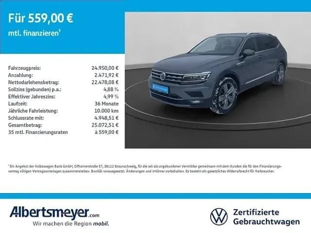 Grau Gebraucht 2019 VW Tiguan Allspace Highline SUV | 24.950 € (Superpreis) - Bild 1/4