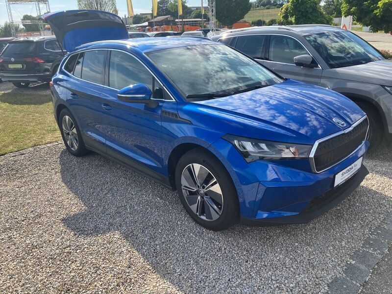 Blau Gebraucht 2021 Skoda Enyaq iV SUV | 30.400 € (Fairer Preis) - Bild 1/4