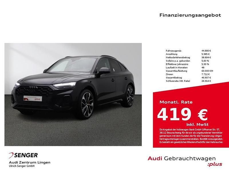 Mythosschwarz Gebraucht 2022 Audi SQ5 Sportback Ambiente SUV | 44.880 € (Superpreis) - Bild 1/4