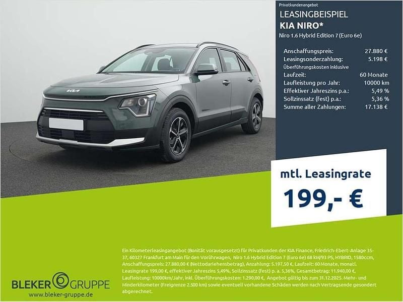 Cityscape green m Gebraucht 2024 Kia Niro Edition 7 SUV | 27.880 € (Superpreis) - Bild 1/3