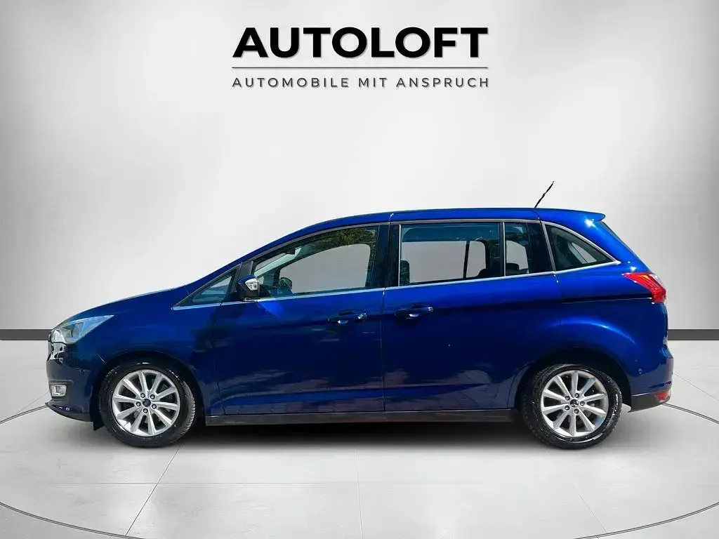 Gebraucht Ford Grand C-Max Titanium 125 PS (91 kW) 2016 Blau Van / Kleinbus