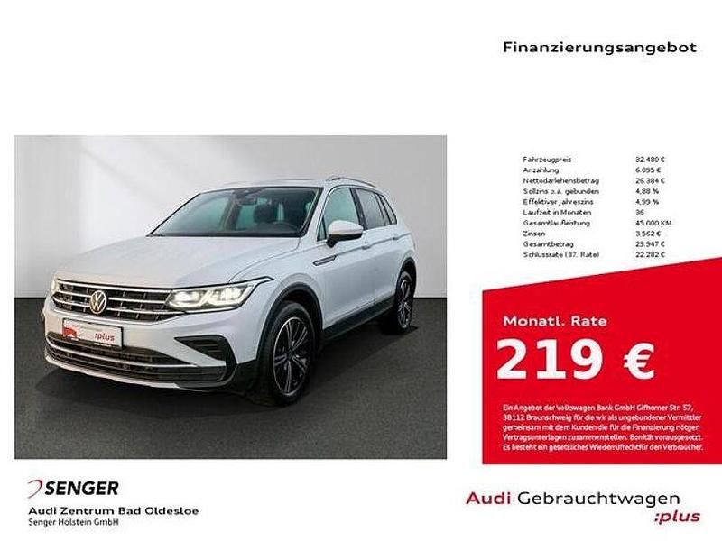 Gebraucht VW Tiguan Elegance 200 PS (147 kW) 2022 Oryxwhite perlmutteffekt SUV