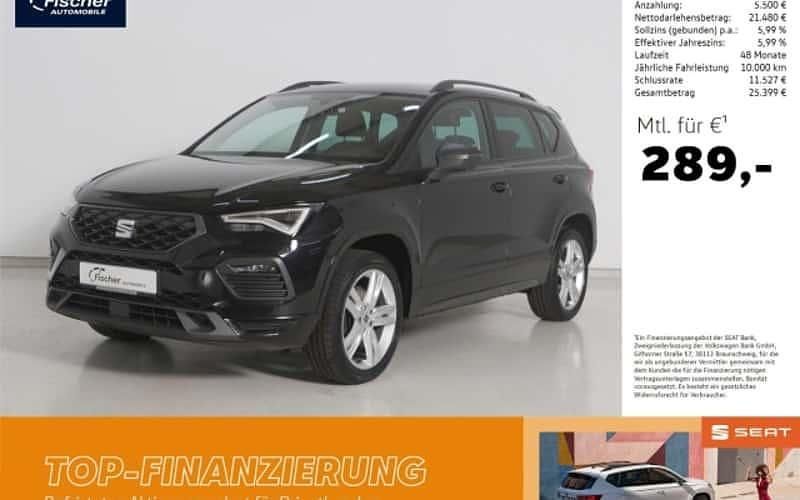 Schwarz Gebraucht 2022 Seat Ateca FR SUV | 26.980 € (Fairer Preis) - Bild 1/4