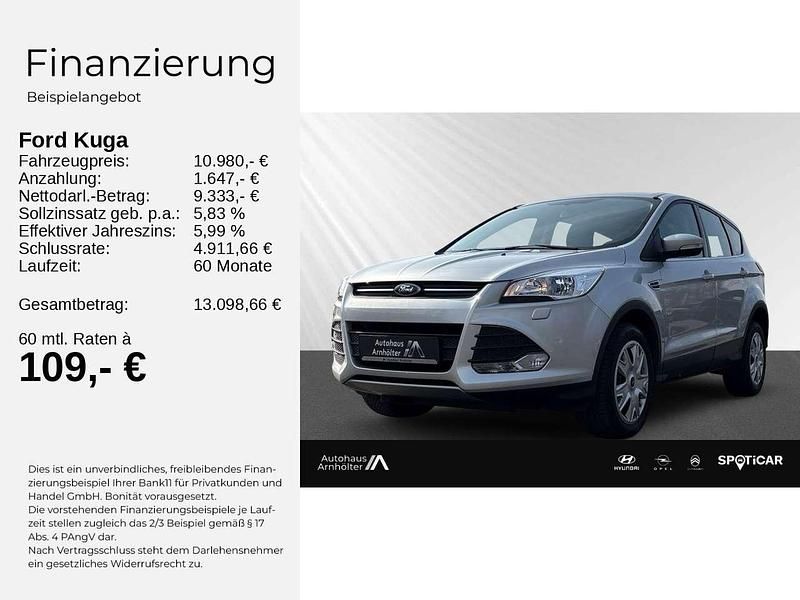 Usado Ford Kuga Trend 150 HP (110 kW) 2013 Prateado SUV