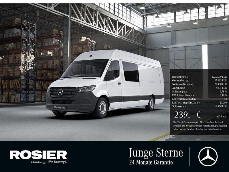Weiss / arktikweiss Gebraucht 2021 Mercedes Sprinter Van | 32.071 € (Teuer) - Bild 1/4