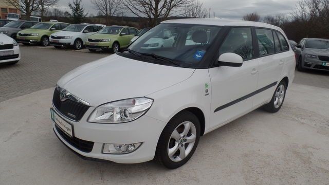 Weiß Gebraucht 2011 Skoda Fabia GreenLine Kombi | 8.790 € - Bild 1/4