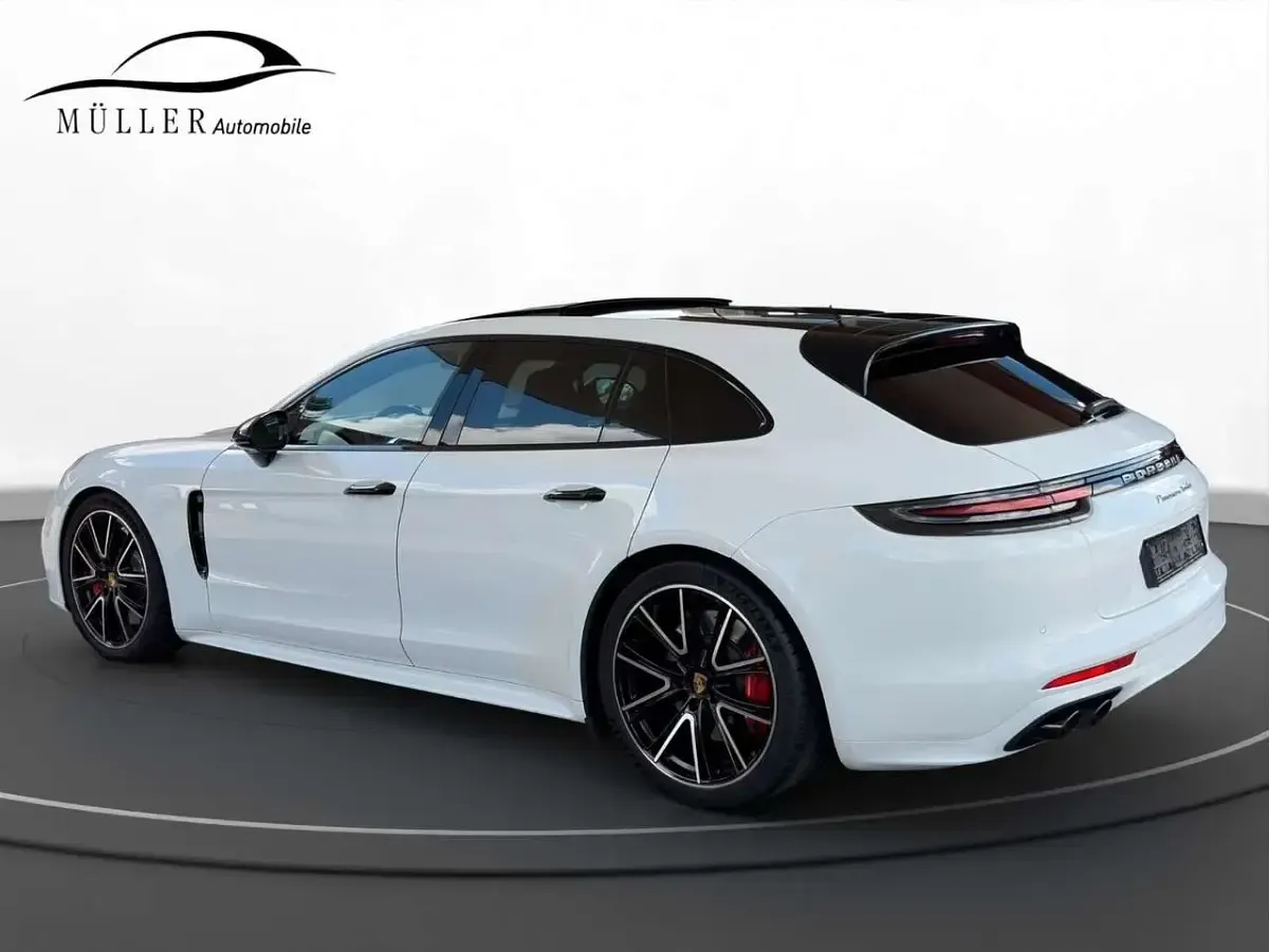 Gebraucht Porsche Panamera Sport 549 PS (403 kW) 2018 Pure white/weiss Kombi