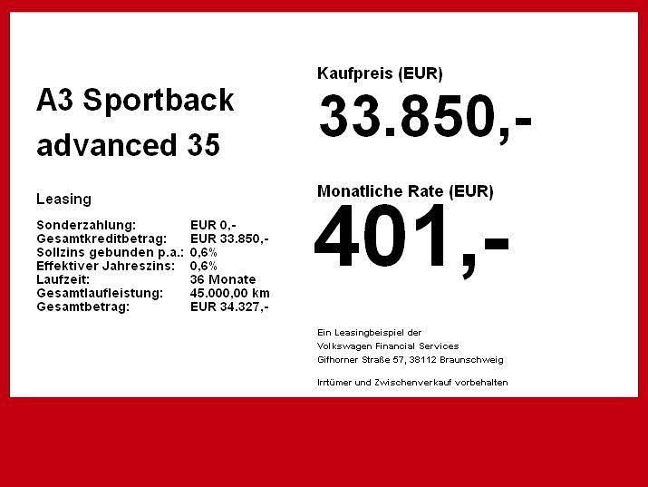 Gebraucht Audi A3 Advanced Plus 150 PS (110 kW) 2025 Grau Limousine