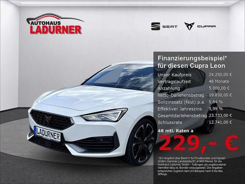 Weiss Gebraucht 2021 Cupra Leon VZ Limousine | 24.250 € (Fairer Preis) - Bild 1/4