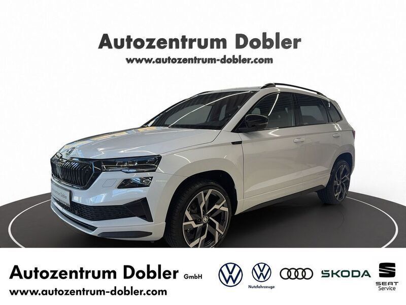 Moonweiß perleffekt Neu 2024 Skoda Karoq SportLine SUV | 40.880 € (Teuer) - Bild 1/4