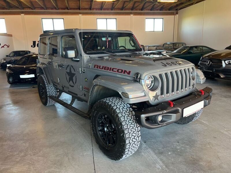 Grau Gebraucht 2019 Jeep Wrangler Unlimited Rubicon SUV | 55.900 € - Bild 1/4