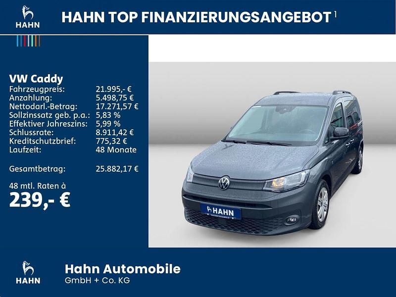 Gebraucht VW Caddy Basis 122 PS (89 kW) 2022 Grau Van / Kleinbus