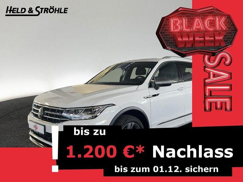 Pure white Gebraucht 2022 VW Tiguan Allspace R-line SUV | 38.970 € (Fairer Preis) - Bild 1/2