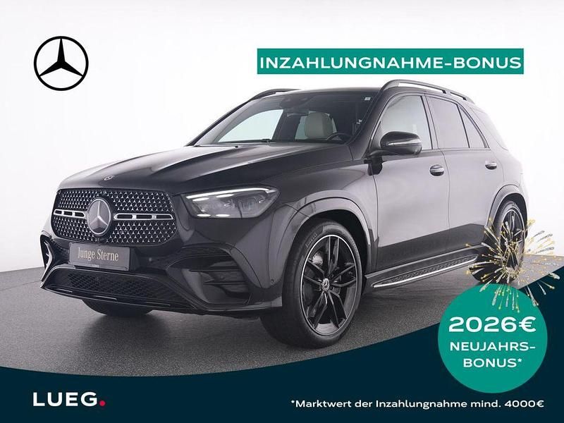 Schwarz metalliclack obsidians Gebraucht 2024 Mercedes GLE580 AMG SUV | 88.485 € (Superpreis) - Bild 1/4