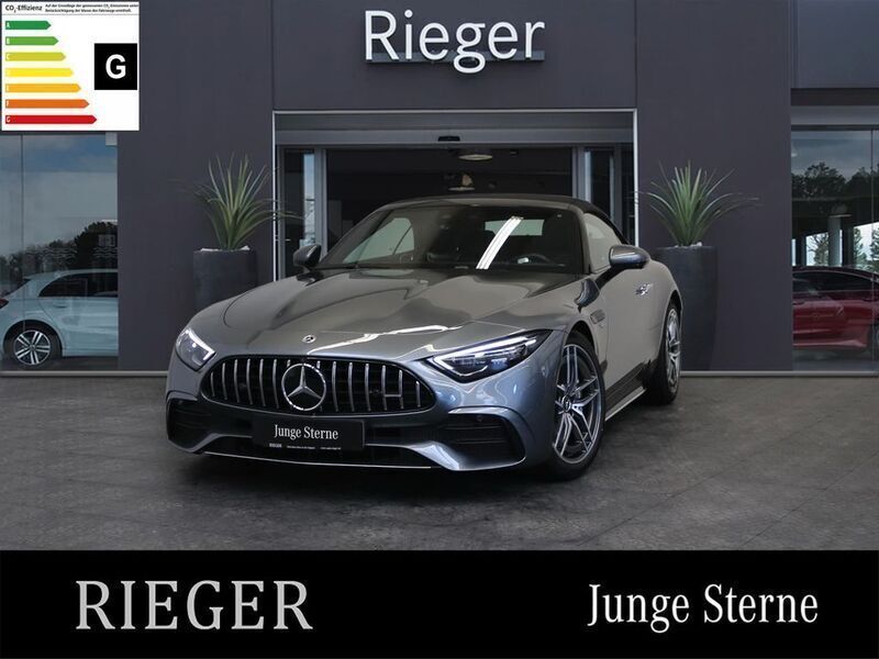 Grey metallic Gebraucht 2023 Mercedes SL43 AMG AMG Cabrio | 91.990 € (Fairer Preis) - Bild 1/4
