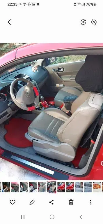 Gebraucht Renault Mégane Cabriolet Privilege 163 PS (119 kW) 2005 Rot Cabrio