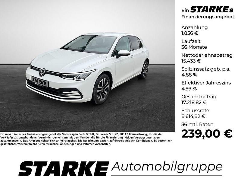 Weiß Gebraucht 2020 VW Golf VIII United Limousine | 17.289 € (Fairer Preis) - Bild 1/4